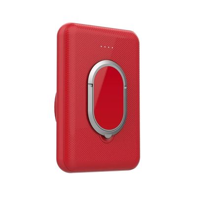 Good price Support Solar Charging 5000mAh Magnetic Wireless Charging Ring Bracket Power Bank with TYPE-C Output 5V/9V/12V 3A online