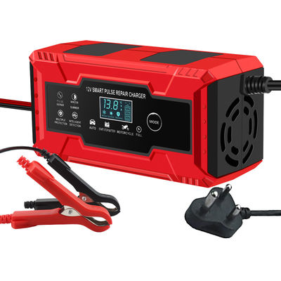 Good price Trending products 2023 new arrivals Portable 12V Pulse Repair LCD Display Smart Fast Charge Car Battery Charger for Motorcycle online