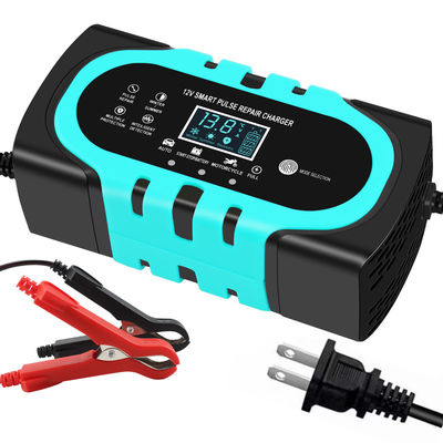 Good price Smart 7-Stage Pulse Repair Battery Charger 10A 6V/12V/24V for Solar Car Fast Charging Speed Connector Current Protection online