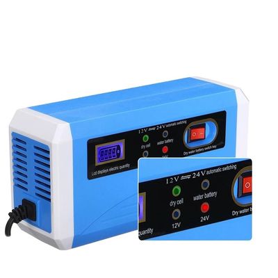 Good price 2023 12V 24V 10A Smart Car Battery Charger Power Charging Repair Type LCD Display Dry Wet Lead Acid Battery 100AH Charger online