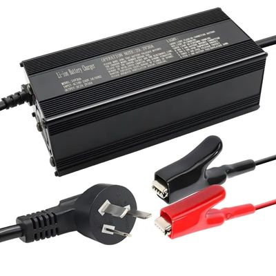 Good price Multi-Protection Safety Protection Power Adjustable Charger for 60V10A 15A Lithium Battery and Output 12V/1.5A online