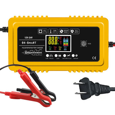 Good price 12V 24V Lithium Lead-Acid Battery Charger for E-Bike Scooter Motorcycle Overvoltage Protection Input 12V/10A online