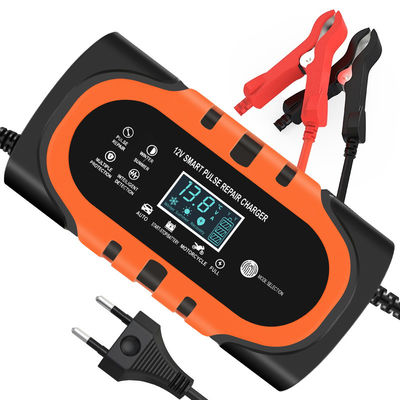 Good price LCD Display 12V 10A Motorcycle Car Battery Charger Maintainer with Pulse Repair and ABS Protection OCP online