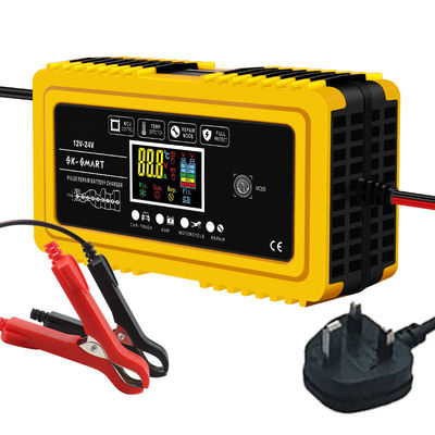 Good price SCP Function 9-Stage Deep-Cycle Lead Acid Battery Charger Automatic 12V10A 24V5a Rechargeable Battery Charger for Home online