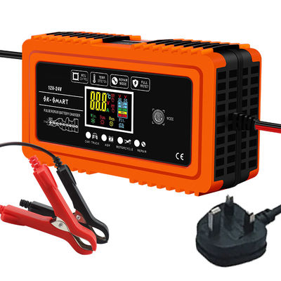 Good price CE RoHS FCC Certified 12V10A 24V5A Automatic Intelligent Repair Battery Charger for Home Security System Efficiency Input online