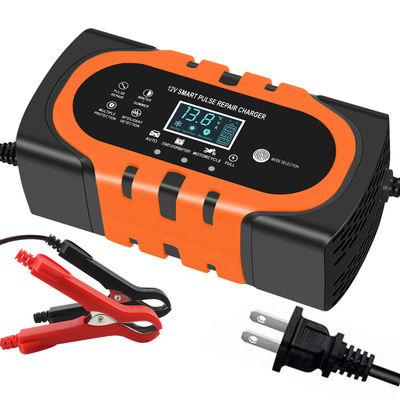 Good price 12V 10A Fast Car Battery Charger Full Automatic Intelligent Power Pulse Repair Chargers Digital LCD Display Private Mold online
