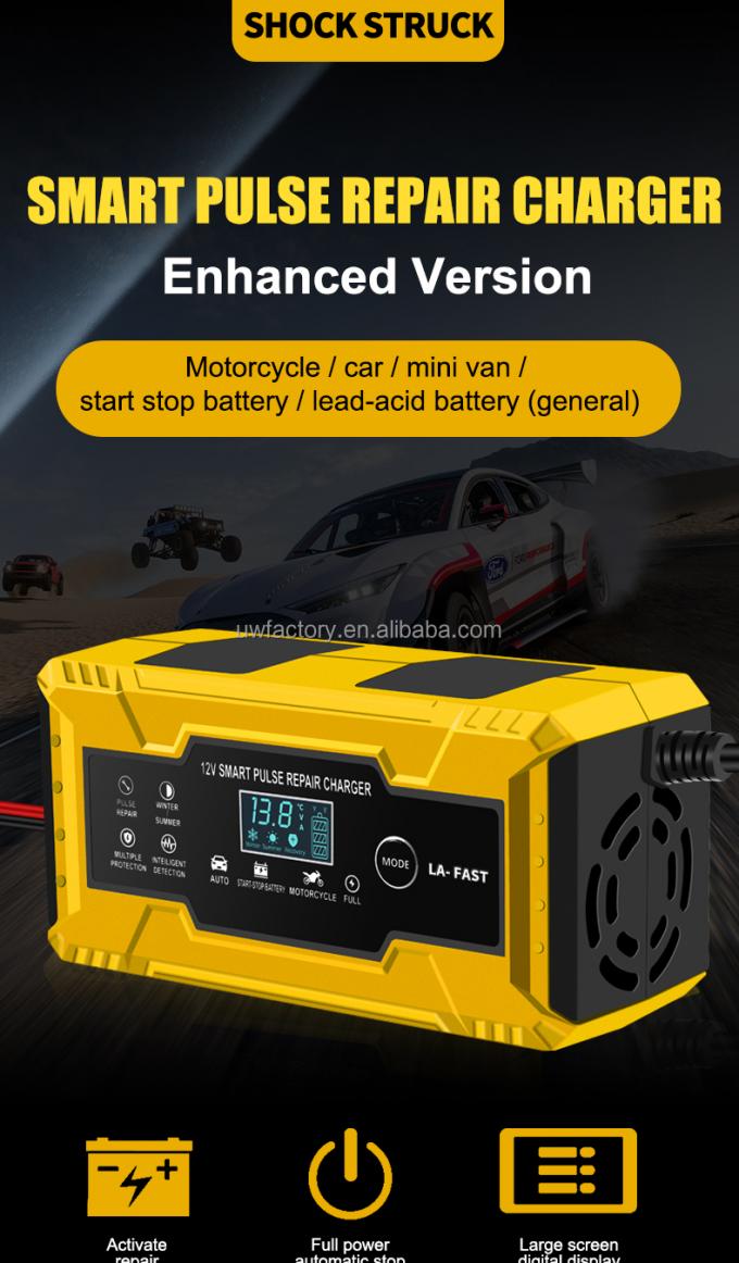CAR CHARGER Intelligent Maintenance Battery Charger for AGM and GEL Batteries 12V/24V Output 0