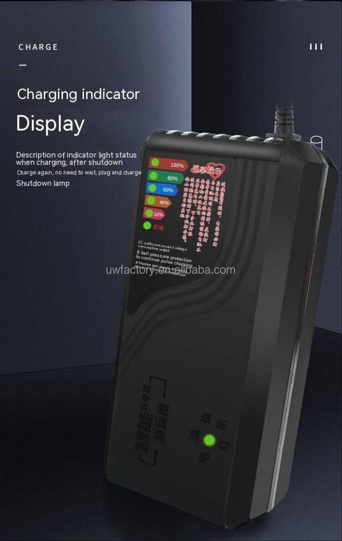 90W Output Power Multi Function E Bike Charger for Supply 60v20ah 72v20ah Lead Acid Battery 2