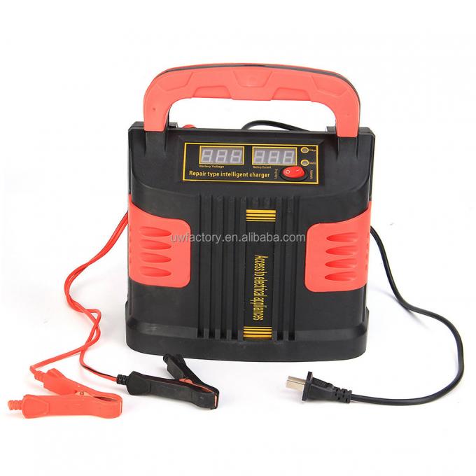 Electric Input 12V/20A Full Automatic Battery Chargers with 10A Power LCD Display Power Puls Repair and Wet Dry Feature 7