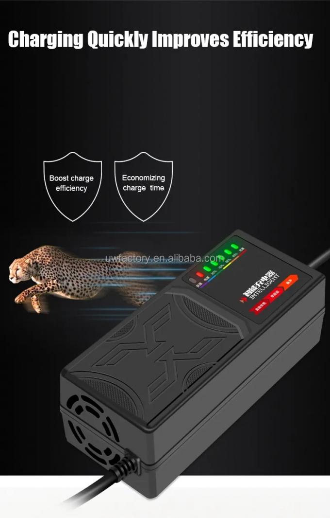 220V AC Input Voltage Motorcycle/Scooter 72V 50Ah Lead Acid Battery Charger with Auto Cut Off and Short Circuit Protection 1