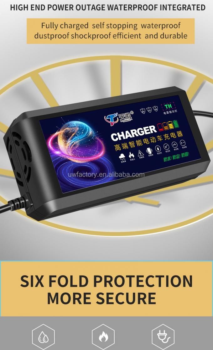 Design 36V 48V 60V 72V Battery Charger for Electric Bikes Motorcycles 90W Output Power 1