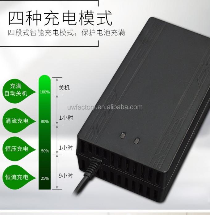 Charging Efficiency 93% Full Load 12V/2A Output 24V 36V 48V 60V 72V Lithium Battery Charger with Over Current Protection 0