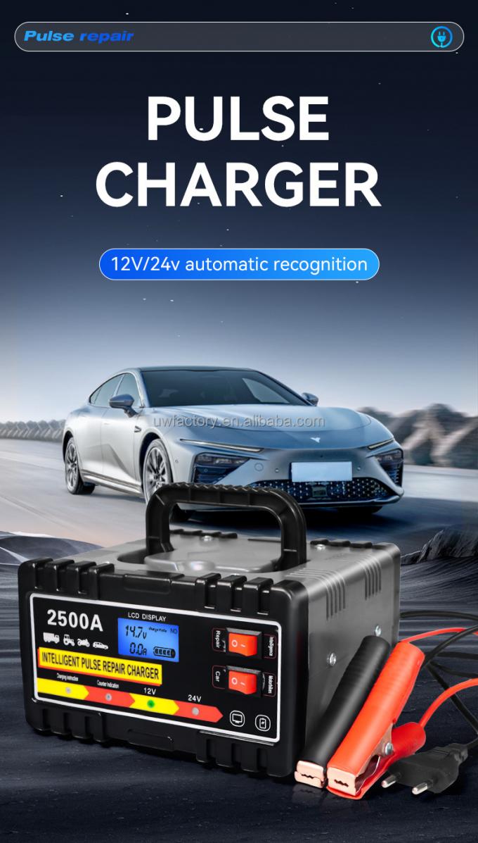 FCP Function 90% Charging Efficiency Battery Charger for 12V10A 24V5A Deep-Cycle Lead Acid Batteries 0