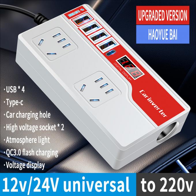 Universal Travel Charger 0.3KG Car Inverter Converter 1500W 12V/24V To 220V 50hz Plug Adapter USB Port Socket Converter 18
