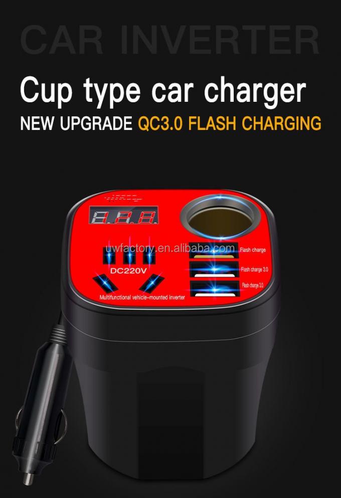 Smart Cooling Universal Power Inverter Auto 12V/24V USB Port Inverter Converter for Cooling Car Refrigerator 0