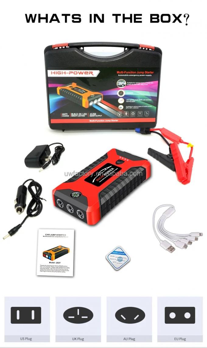 Electric Power Systems Hybrid ESS 12V High Power Car Jump Starter with Multi-function Portable Lithium Battery Bank 7