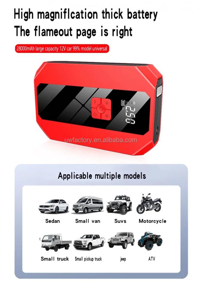 CAR POWER STATION Mini Multi-Function Automotive Portable Car Battery Jump Starter for Versatile Applications 4