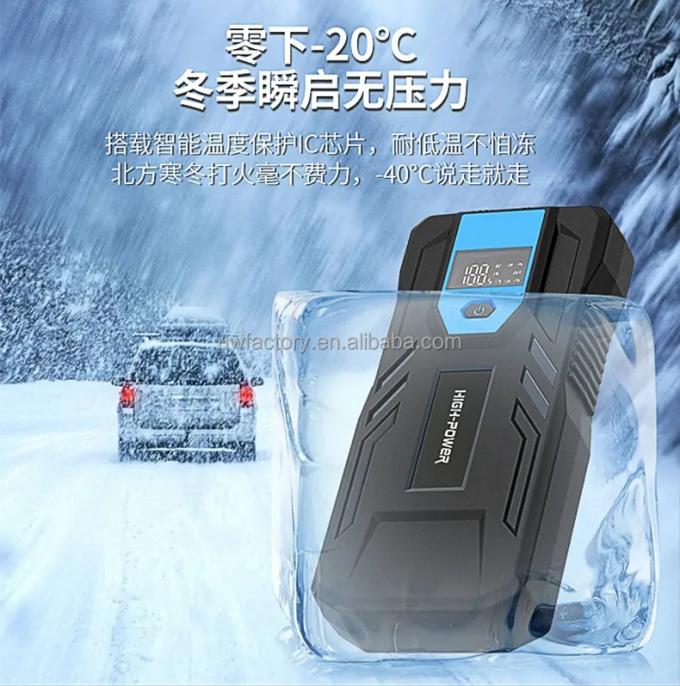 28000mAh 12V 2500A Peak Car Emergency Tool Jump Starter Portable Power Bank with Flashlight and AC400V Rated Output 0