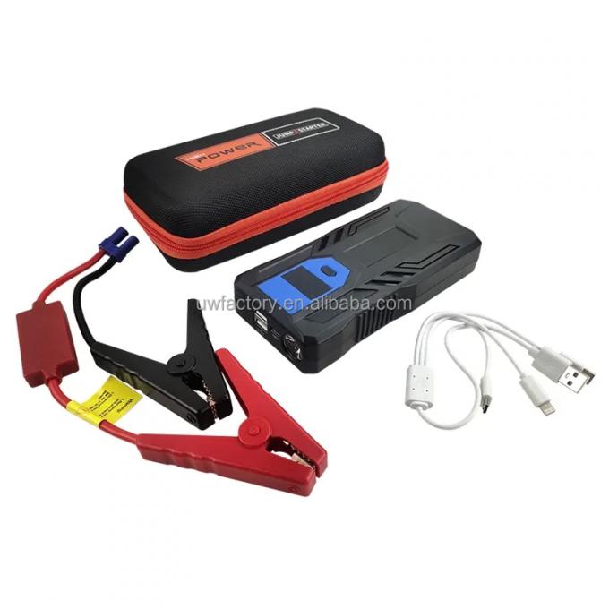 28000mAh 12V 2500A Peak Car Emergency Tool Jump Starter Portable Power Bank with Flashlight and AC400V Rated Output 1
