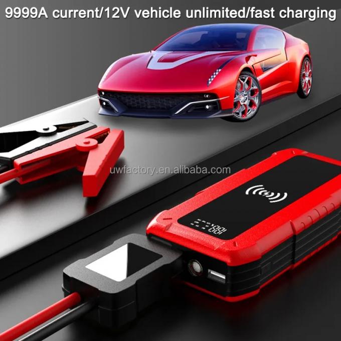 AC400V Rated Output 12V 72000mAh Multifunction Portable Car Jump Starter with Flashlight and 225kWh Storage Capacity 4