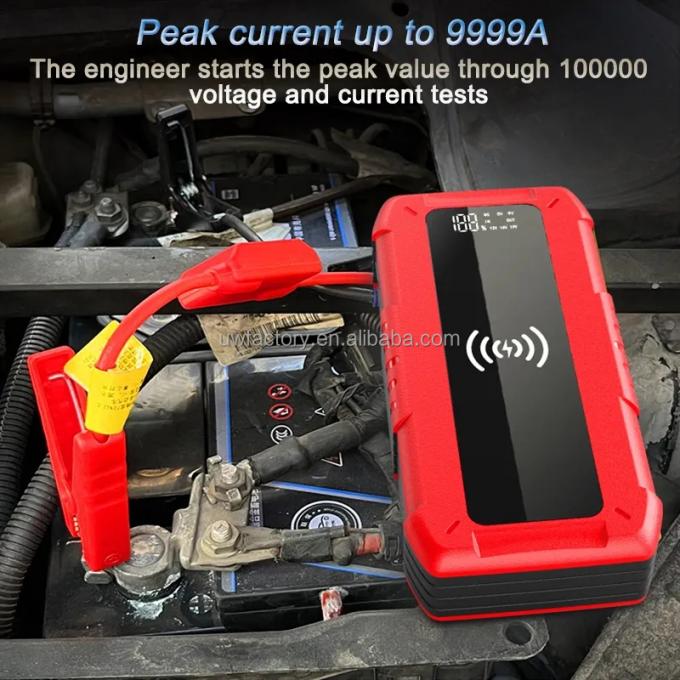 AC400V Rated Output 12V 72000mAh Multifunction Portable Car Jump Starter with Flashlight and 225kWh Storage Capacity 5