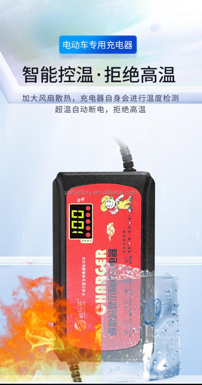Power Supply Adapter 25A Smart Car Battery Charger for Lead Acid lifepo4 lithium Batteries 12v 24v 36v 48v 60v 72v 84v 96v 4