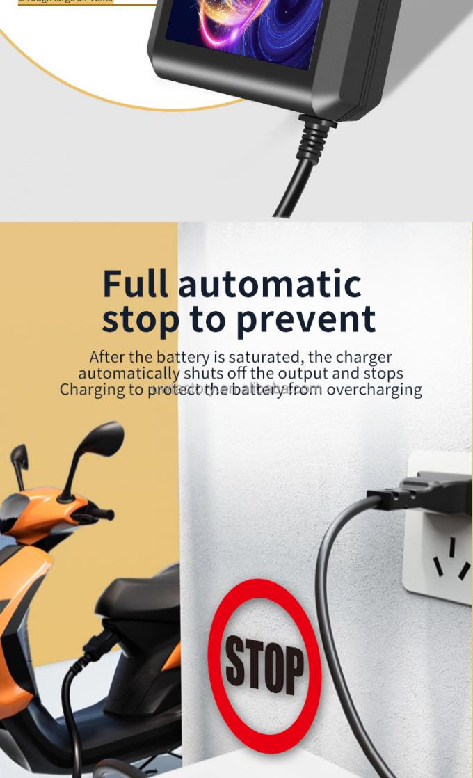 Electric Vehicle E-bike Scooter Battery Charger Adapter for 60V12ah 48v20ah 48v30ah 48v45ah Input Voltage 220V AC 200-240V AC 2