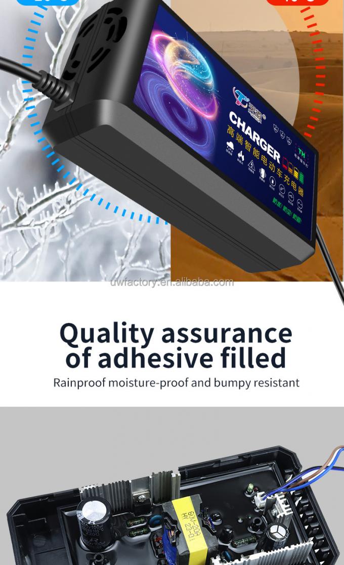 Input 100-240V/0.5A 48V 60V 72V 84V 96V 20AH 30AH 50AH 60AH Battery Charger for Lead Acid Battery 8