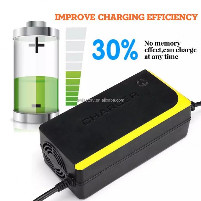 High Charging Efficiency 93% Smart Charger 48V4A for 48V30Ah Lithium Ion/Lifepo4 Battery Waterproof and ABS Material 1