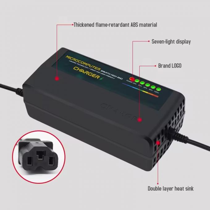 Intelligent Electric Vehicle Lead Acid Battery Charger 60v 30ah 72v 40ah Automatic Pulse E-bike Charger With Power Display 3