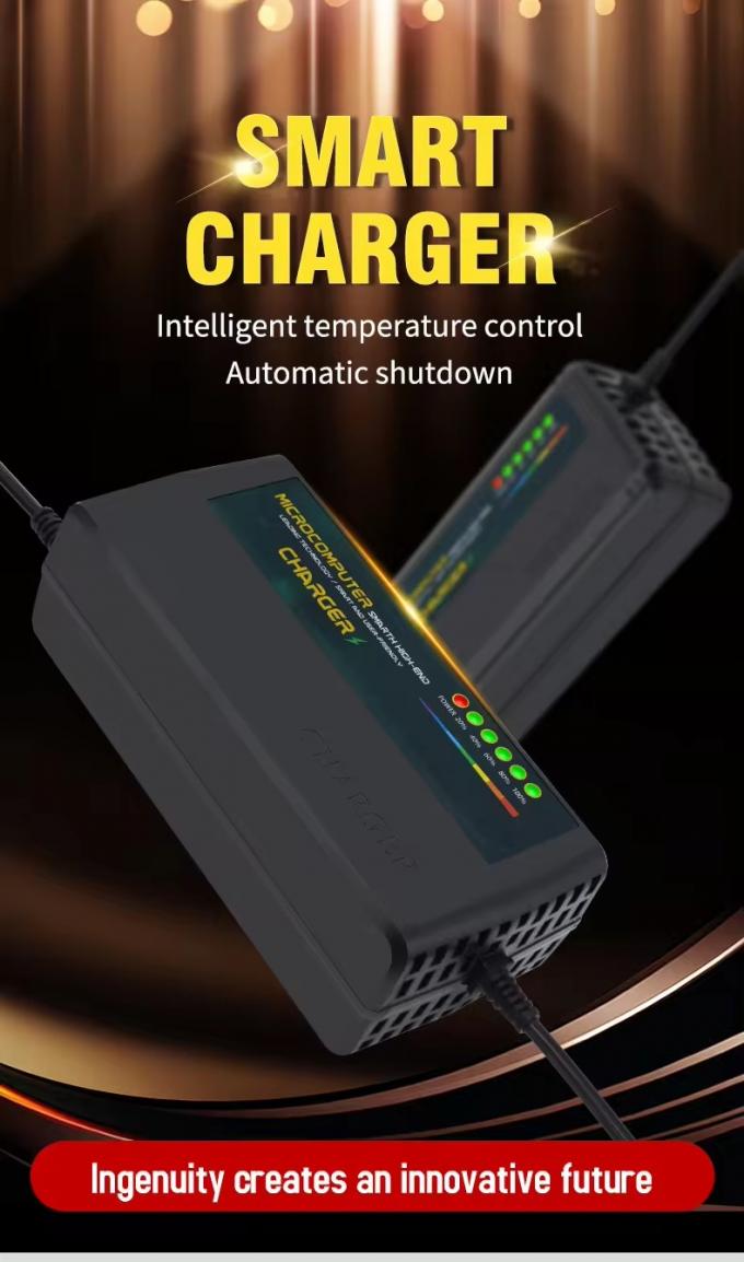 Intelligent Electric Vehicle Lead Acid Battery Charger 60v 30ah 72v 40ah Automatic Pulse E-bike Charger With Power Display 4