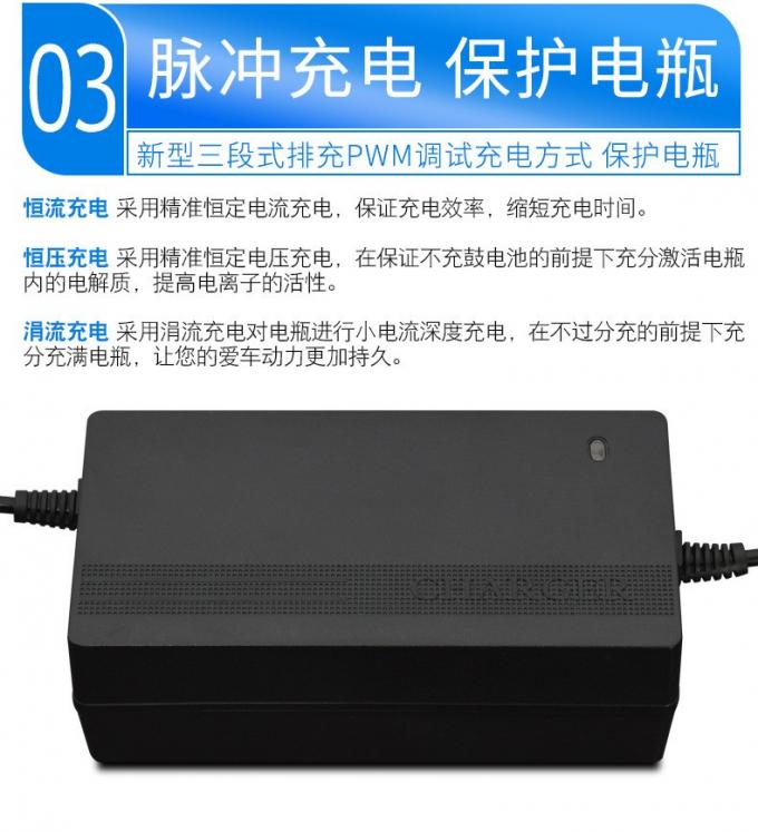 Private Mold 12V/1.5A Output Intelligent Motorcycle Charger for Customized 24V 12AH 36V 20AH 72V5A 72V40Ah E-bike Battery 3