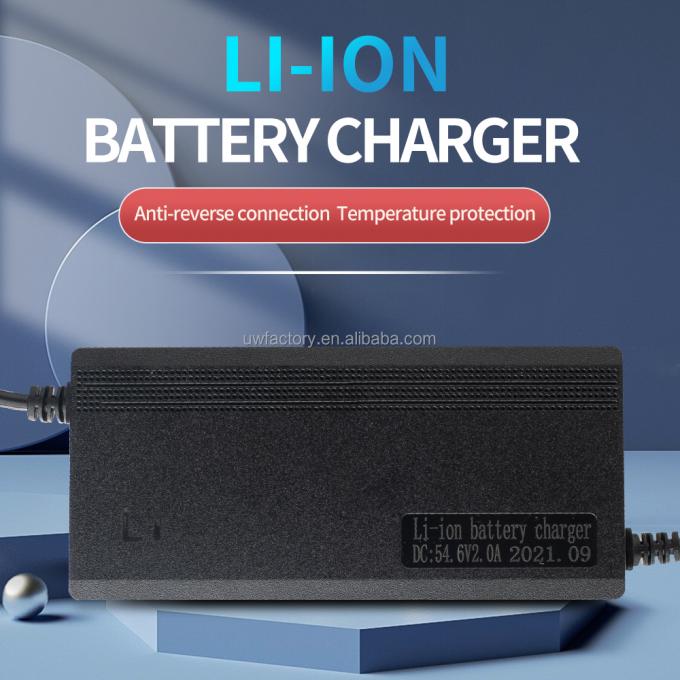 Electric Motorcycle Charger with Ternary Lithium Iron Phosphate SCP Function Cross Border Input Voltage AC100-240V 50/60Hz 0