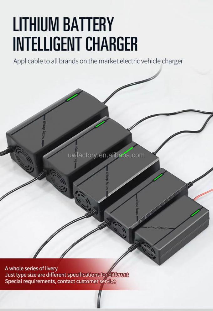 Smart Intelligent 48V 54.6V 5A Battery Charger for 10Ah 15Ah 20Ah Electric Golf Cart Battery Pack 1