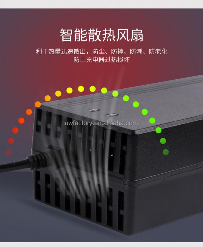 Fast Charger for Electric Bicycle Scooter e-Bike Battery 13S 48V Li-ion Battery Charger 25.2V 29.4V 42V 54.6V 5A 6A 7A 8A 4
