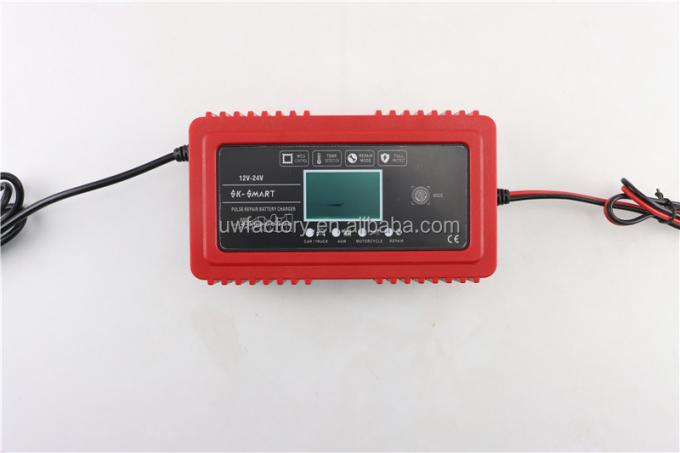 SCP Function 12V 24V/12A Intelligent Automatic Car Battery Charger for AGM GEL VRLA Lead Acid Battery 125W Output Power 0