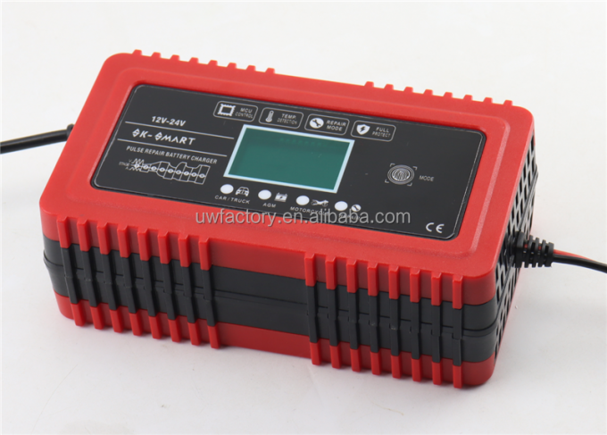 SCP Function 12V 24V/12A Intelligent Automatic Car Battery Charger for AGM GEL VRLA Lead Acid Battery 125W Output Power 1