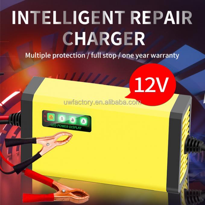 12V 4A 3A 2A Solar Auto Digital Battery Charger with LCD Display Reverse Connecting Protection Connector Current Protection 2