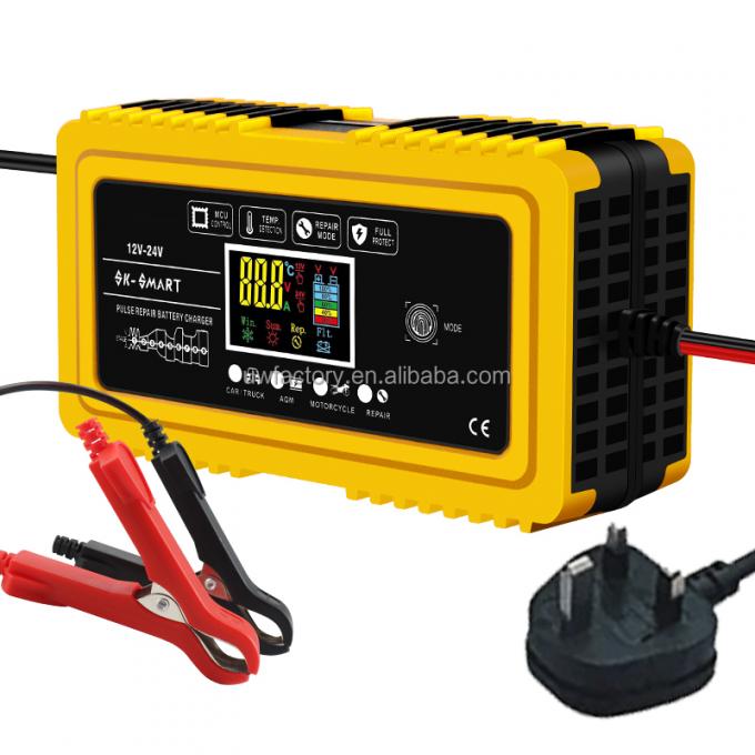 12V/24V Output Intelligent Fast Power Charging Lead Acid AGM GEL Battery Charger with Full Automatic Charging Capability 9