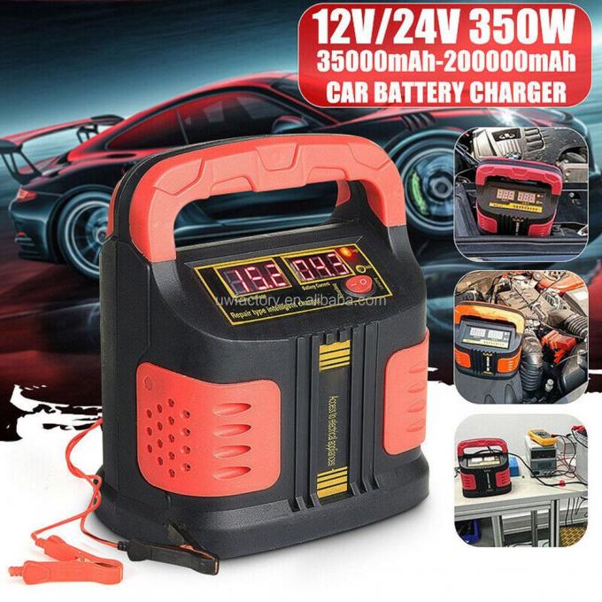 Full Automatic LCD Display 12V12A 24V6A Portable Car Battery Charger with Over-charging Protection and Repair Function 1