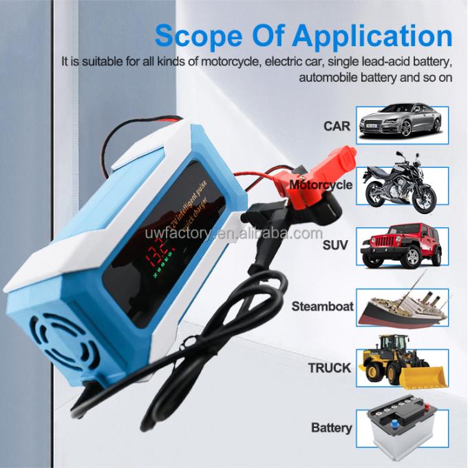 110v 220v 240v 12V 20A 90% Charging Efficiency Automatic Portable Car Battery Charger with CE PSE RoHS Certification 2