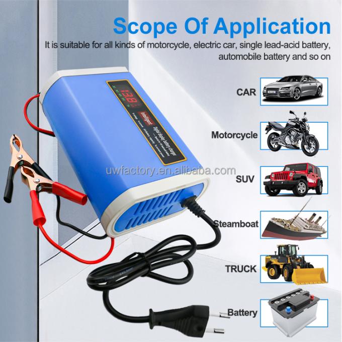 12V 6A 8A 10A Car and Motorcycle Battery Charger Lead Acid Battery Charger with High Charging Efficiency 1