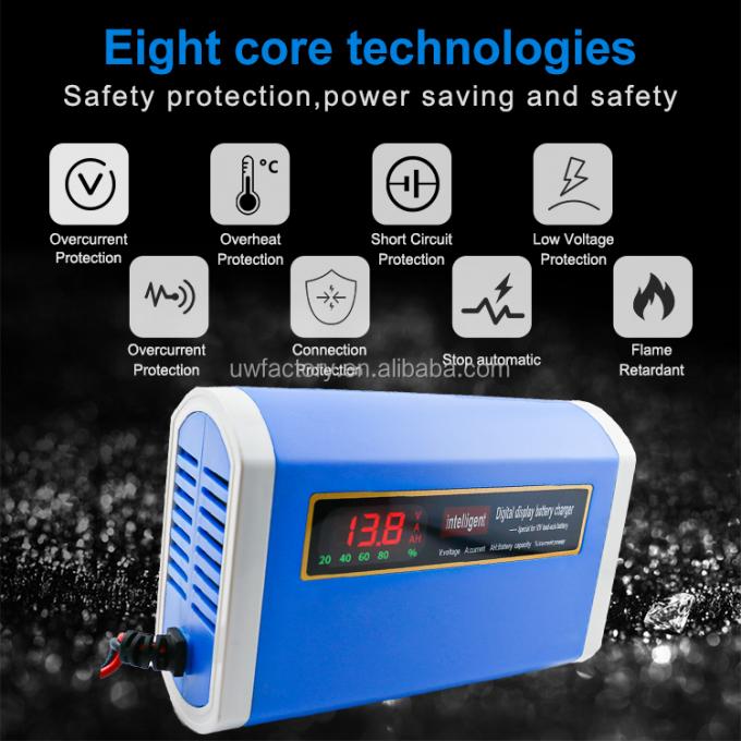 12V 6A 8A 10A Car and Motorcycle Battery Charger Lead Acid Battery Charger with High Charging Efficiency 3