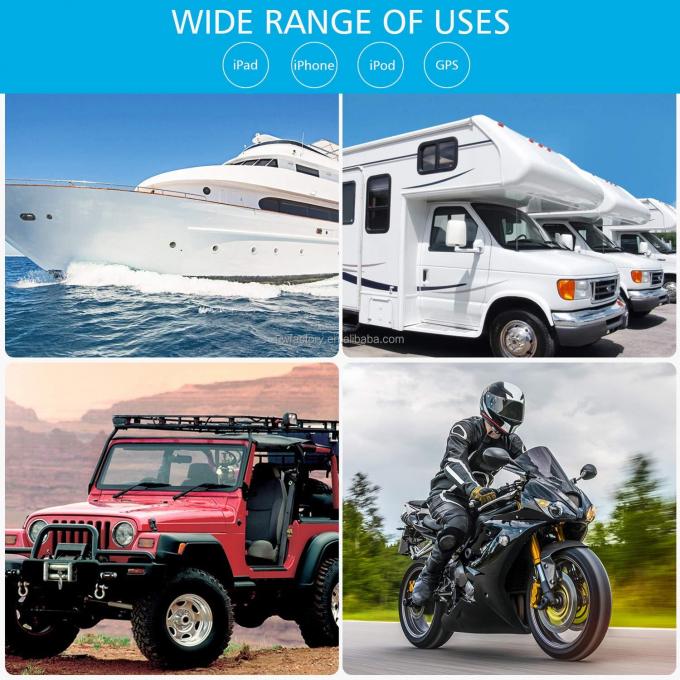 LCD Display 15W/10W/7.5W/5W ABS Motorcycle Battery Charger with Automatic Identification and Smart Switch 4