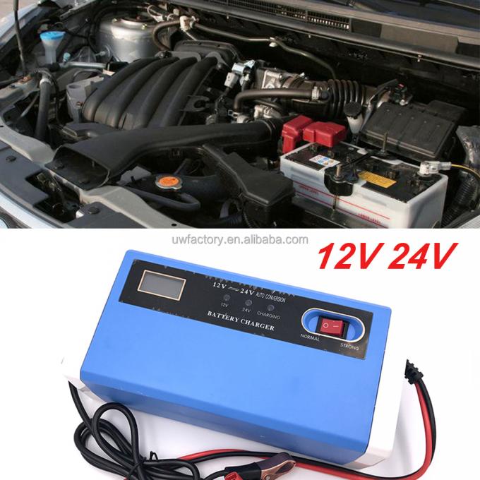 Electric Input 12V/20A Full Automatic Battery Chargers with 10A Power LCD Display Power Puls Repair and Wet Dry Feature 1