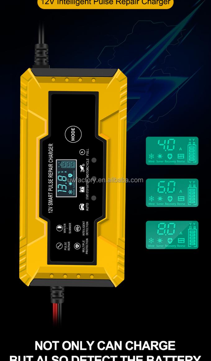 Universal 15W/10W/7.5W/5W Automatic Identification Electric Battery Charger for Car EVBike Golf Trolley Lead Acid Battery 8