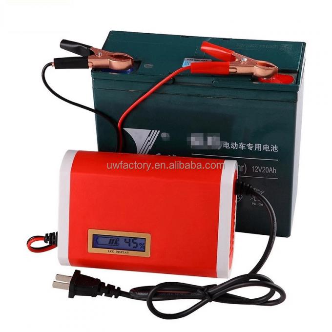 12V/2A Output Fast Charging Universal Battery Charger Power Supply for Electrical Car Vehicles 100V-250V 10A 20A 0