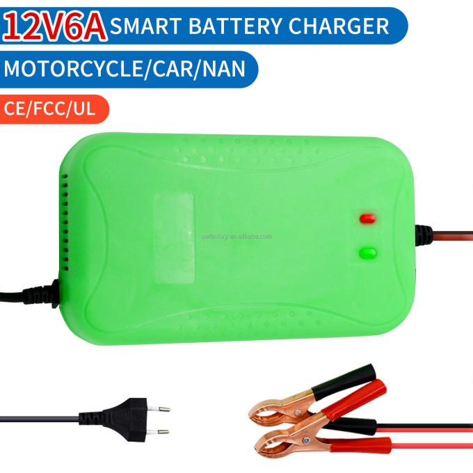 12V 24V Car Battery Charger Maintenance-Free Trickle Charger with 90% Charging Efficiency and 125W Output Power 1