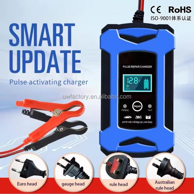 2024 LCD Display Car Charger Trickle Automatic Charger for Electric Vehicle E-bike Scooter 14.6V 6A Lead Acid Battery 1