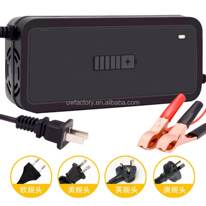 12V 6A Mini Portable Lead Acid Car Battery Charger with PC Fireproof Material and 15W/10W/7.5W/5W Automatic Identification 4